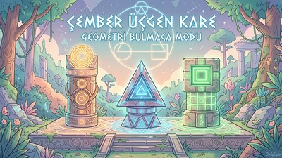 ÇemberÜçgenKare Oyunu - OnlySpin Geometri Bulmaca Modu